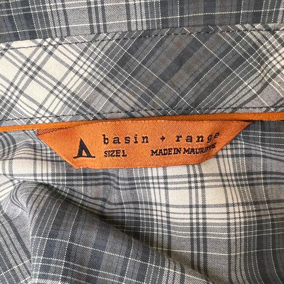 Basin + Range Men's Snap Up Western Shirt Size L - Picture 3 of 4